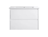 BV15WH Gloss White Fingerpull Wall Hung Vanity - 600 / 750 / 900 / 1200 / 1500S / 1500D / 1800mm
